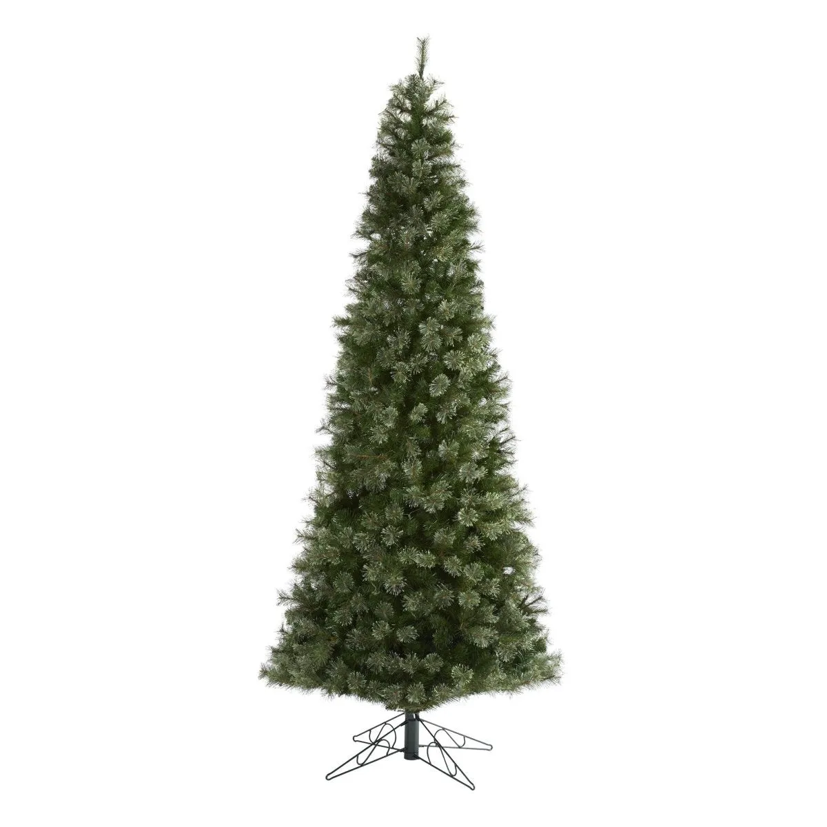 10' Cashmere Slim Artificial Christmas Tree with 750 Warm White LED Lights