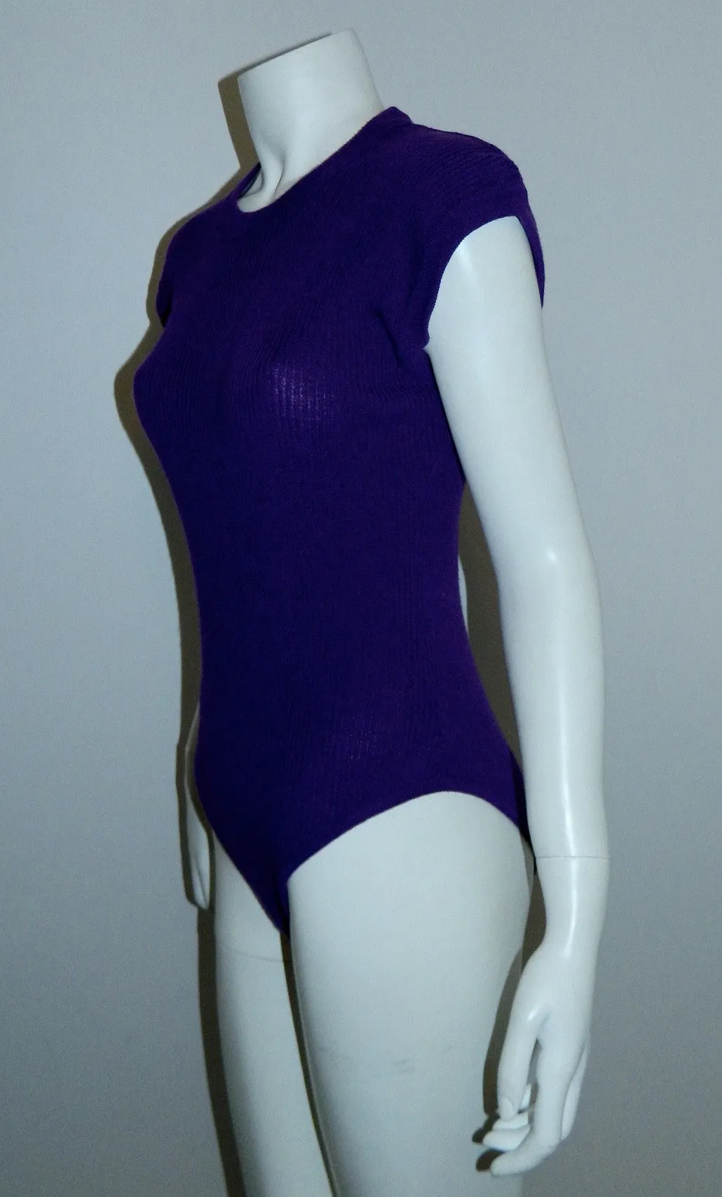 1980s bodysuit vintage Sonia Rykiel Inscription wool rib knit top sweater