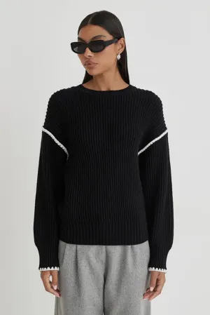 4th & Reckless - Hollie Knit Jumper - Black