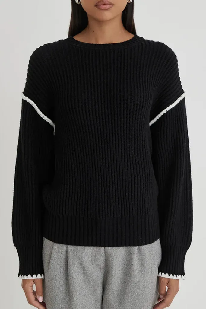 4th & Reckless - Hollie Knit Jumper - Black