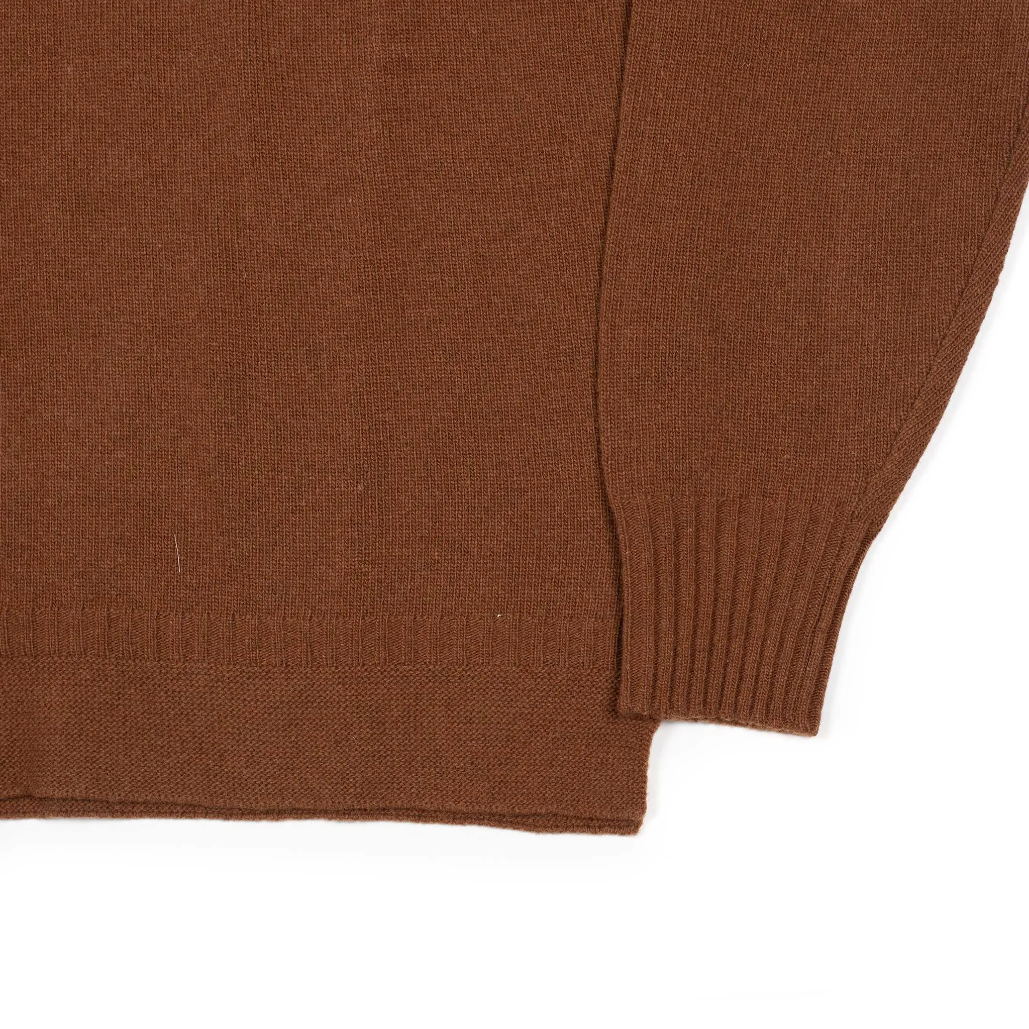 Aagro skipper polo in brown wool