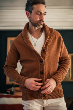 &SONS Turner Cardigan Rust