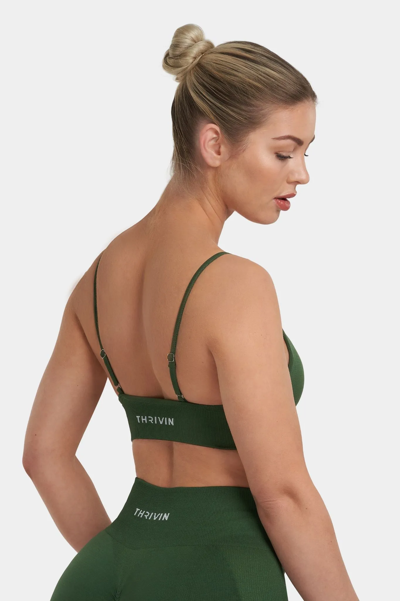 Arise - Multi-Way Sculpt Seamless Top - Palm Green