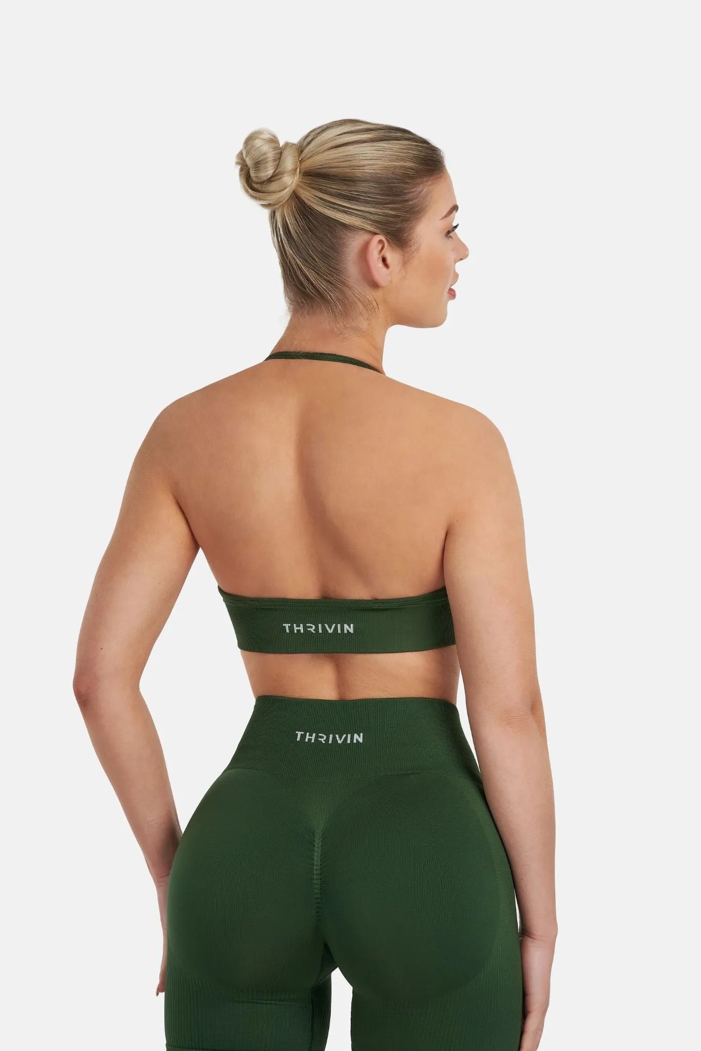 Arise - Multi-Way Sculpt Seamless Top - Palm Green