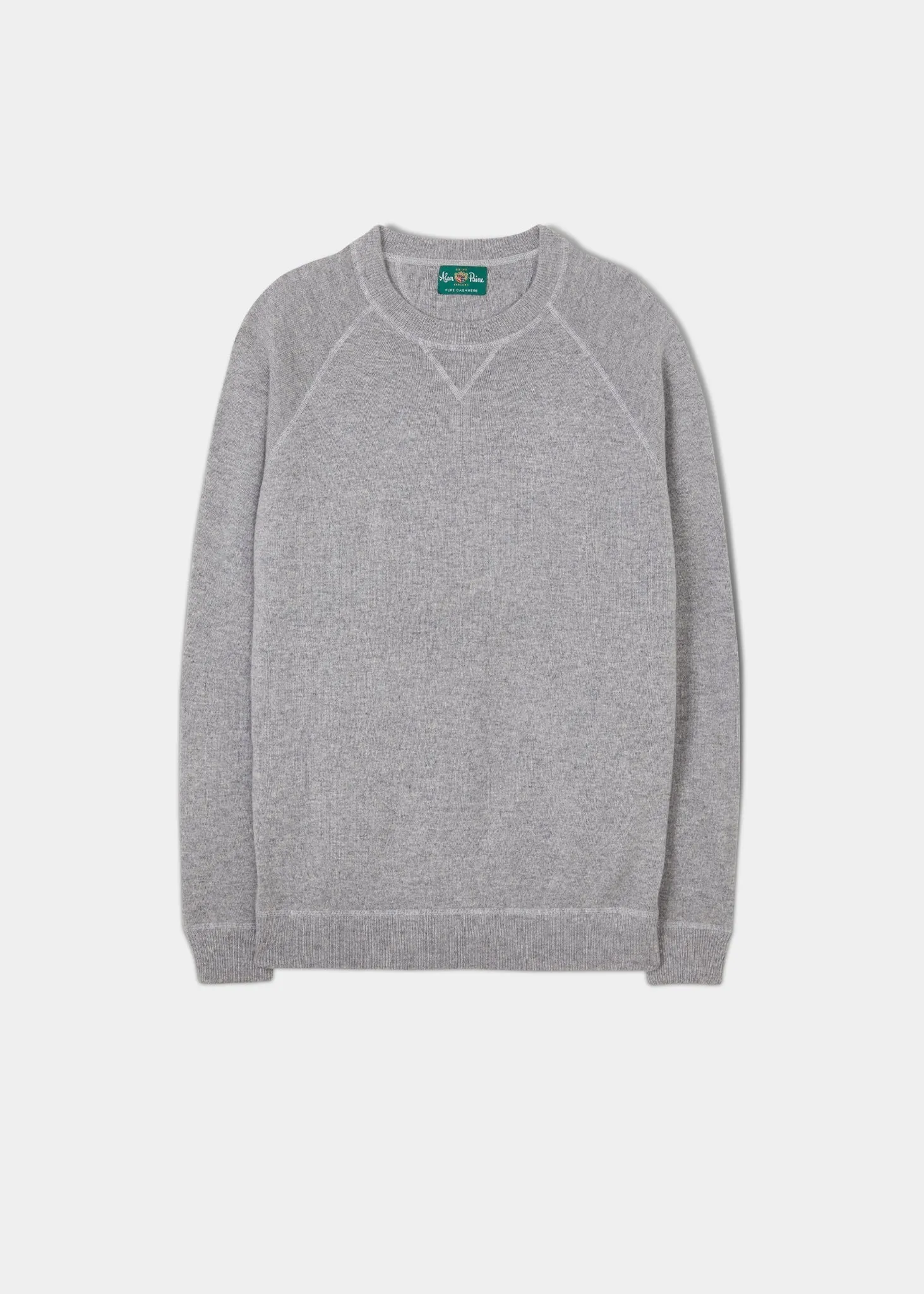 Assington Cashmere Light Grey Mix Sweatshirt - Regular Fit