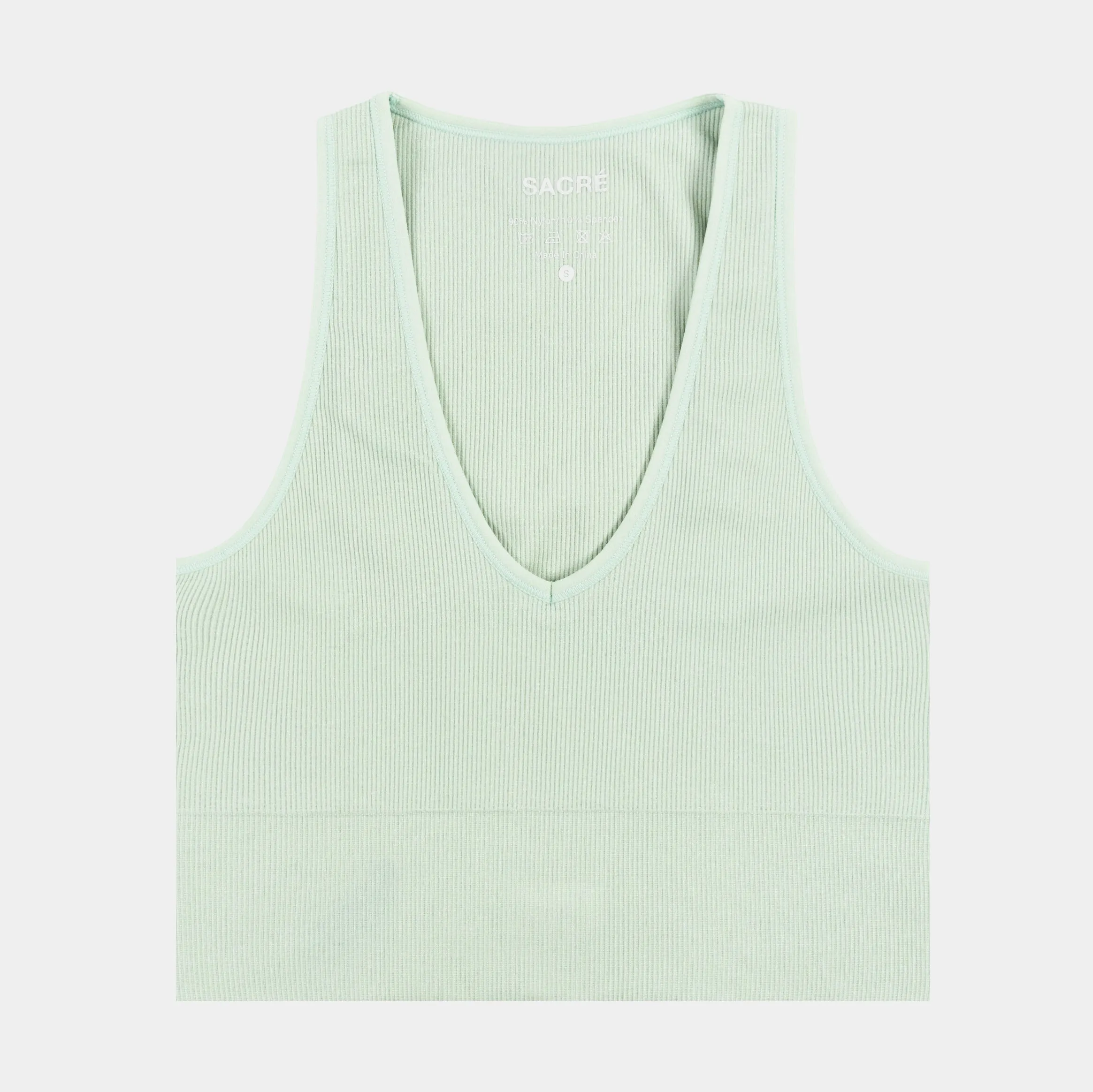 Avery Tank Womens Short Sleeve Shirt (Sage)