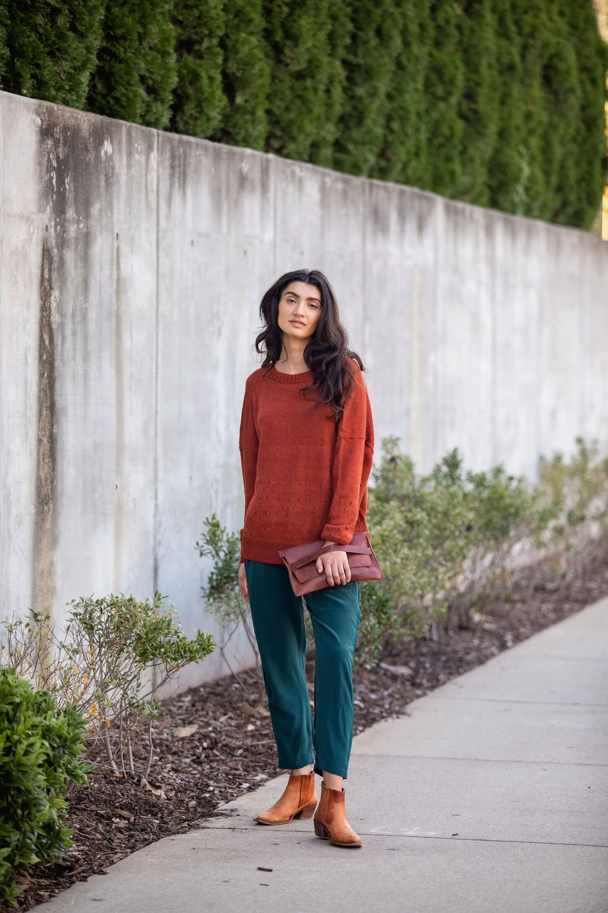 Baby Alpaca Pullover Sweater in Coffee - Pre-Order 2/30