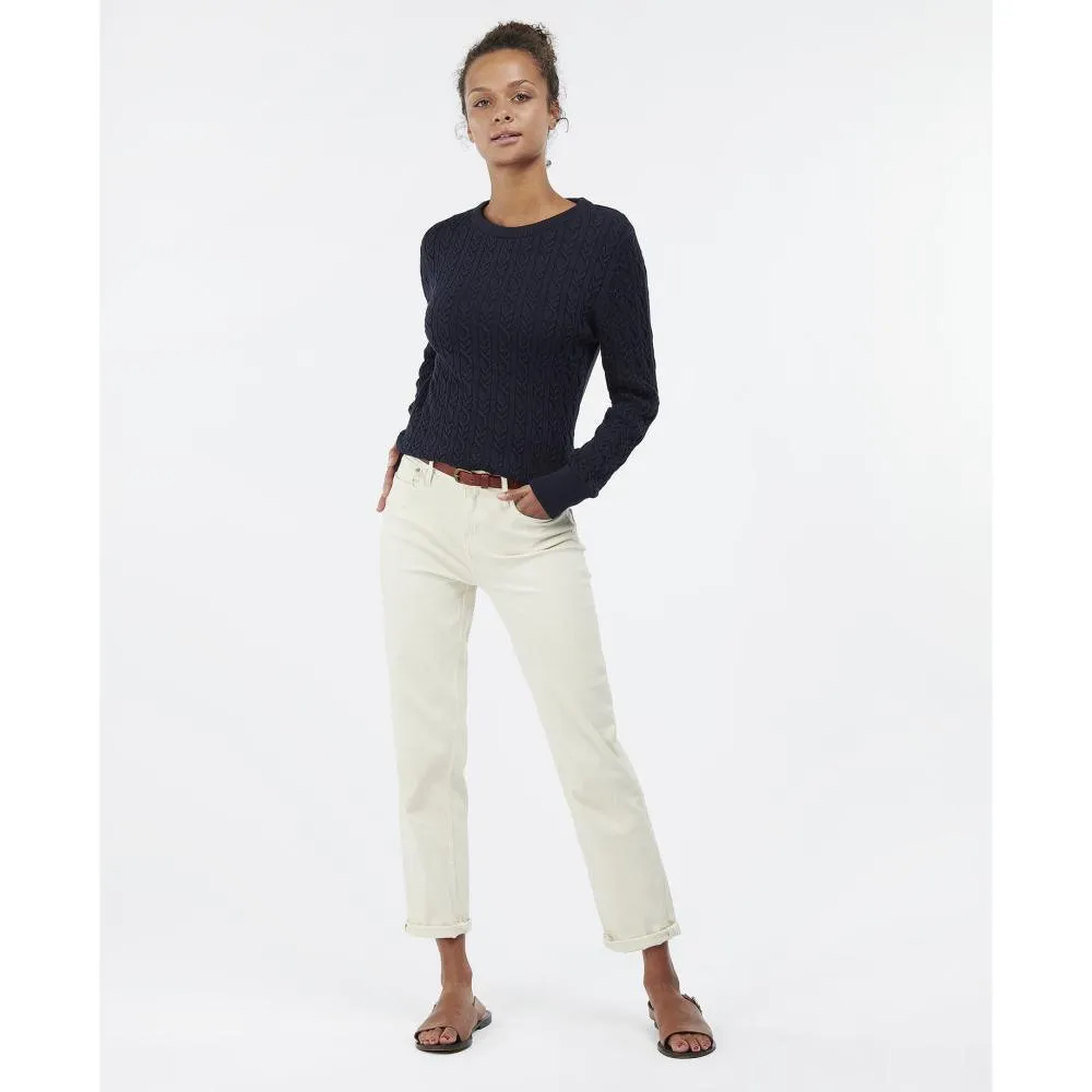 Barbour Hampton Ladies Knit - Navy