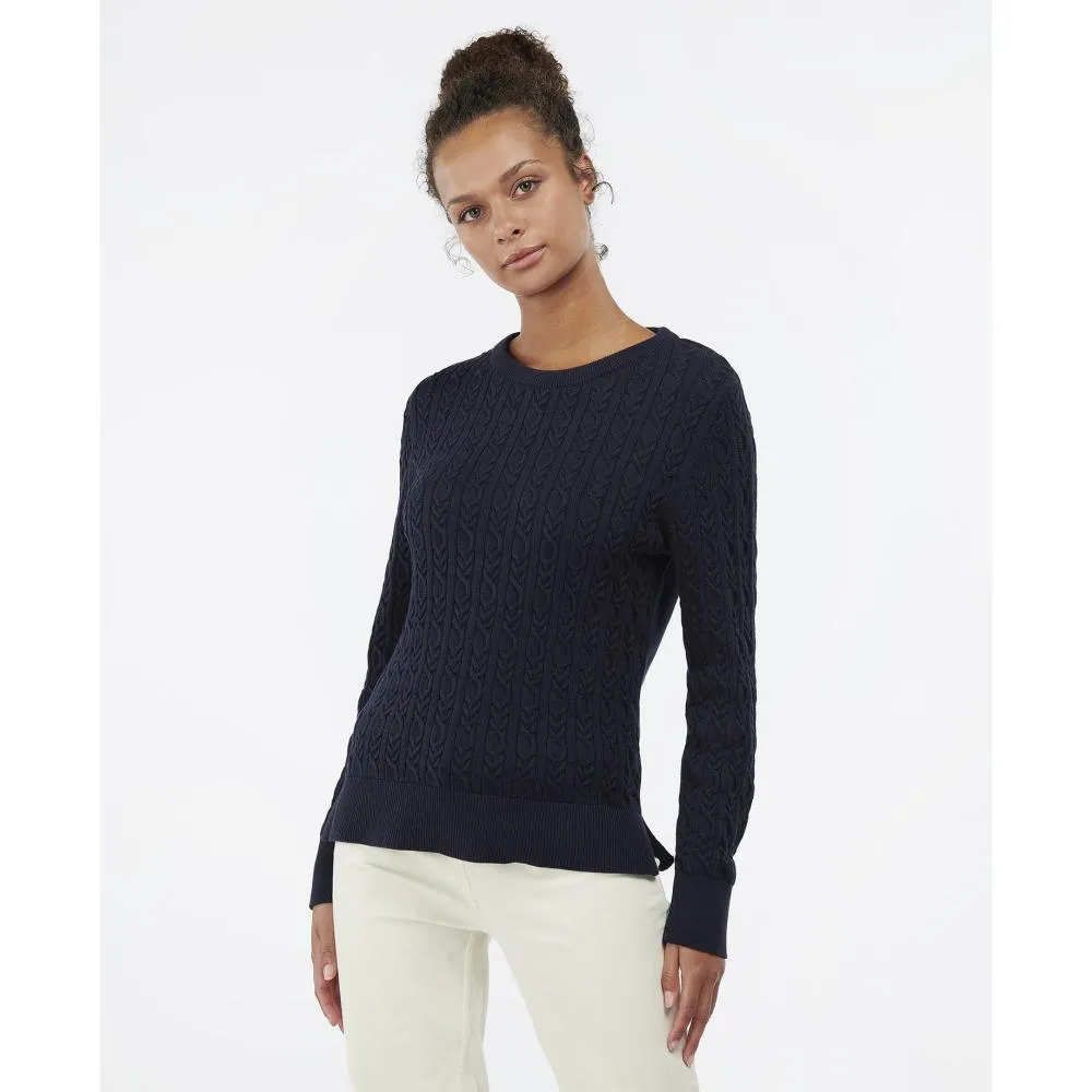 Barbour Hampton Ladies Knit - Navy