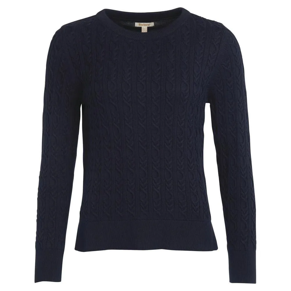 Barbour Hampton Ladies Knit - Navy