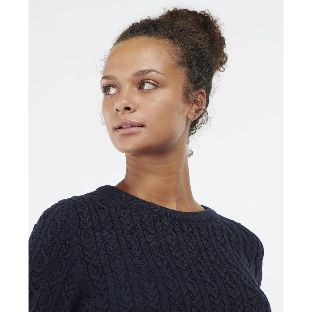 Barbour Hampton Ladies Knit - Navy