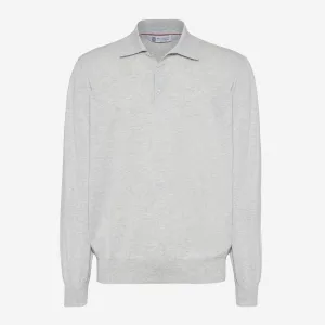 Brunello Cucinelli Cotton Lightweight Polo Style Knitwear