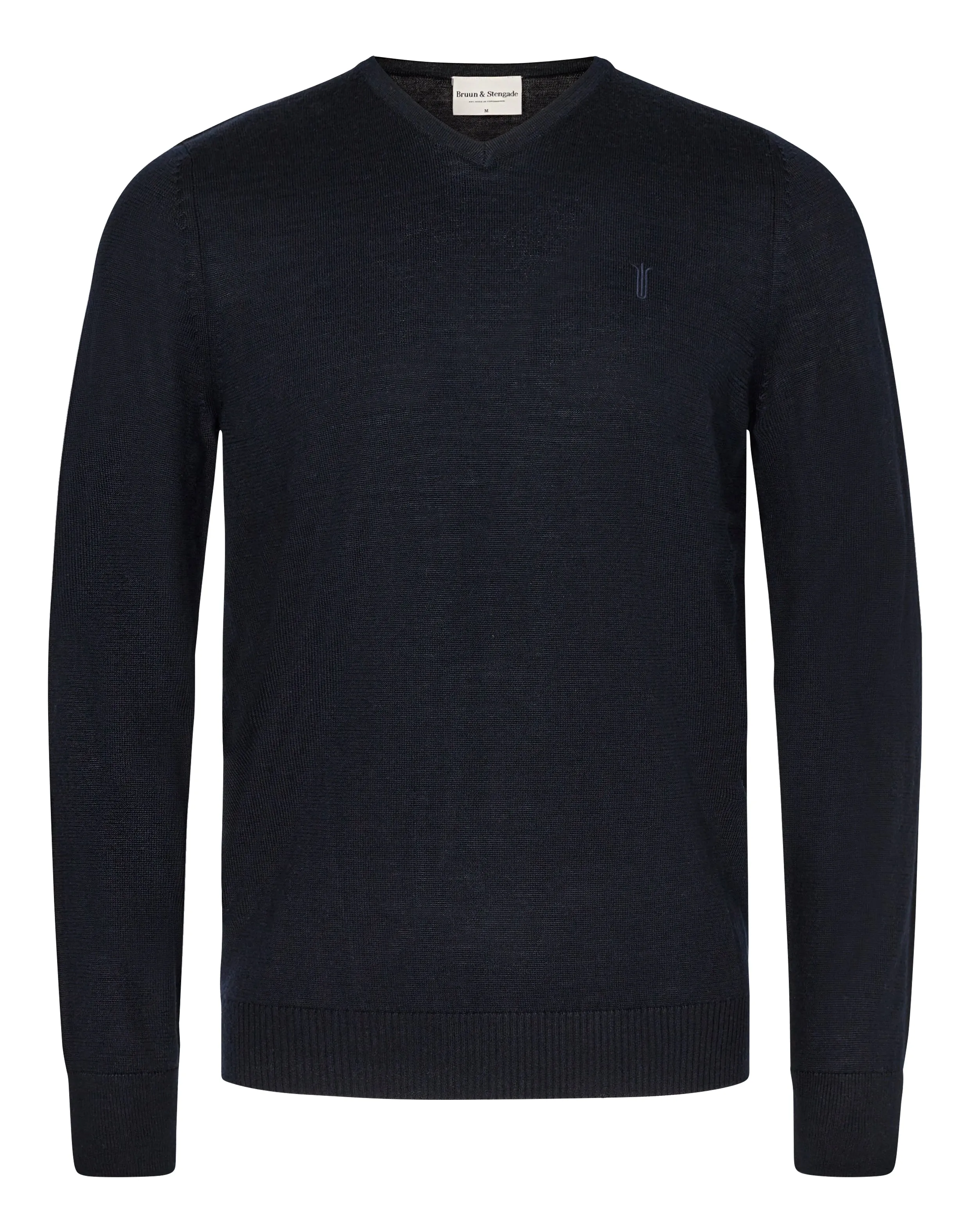 Bruun & Stengade Wool Modal Blend V-Neck Sweater