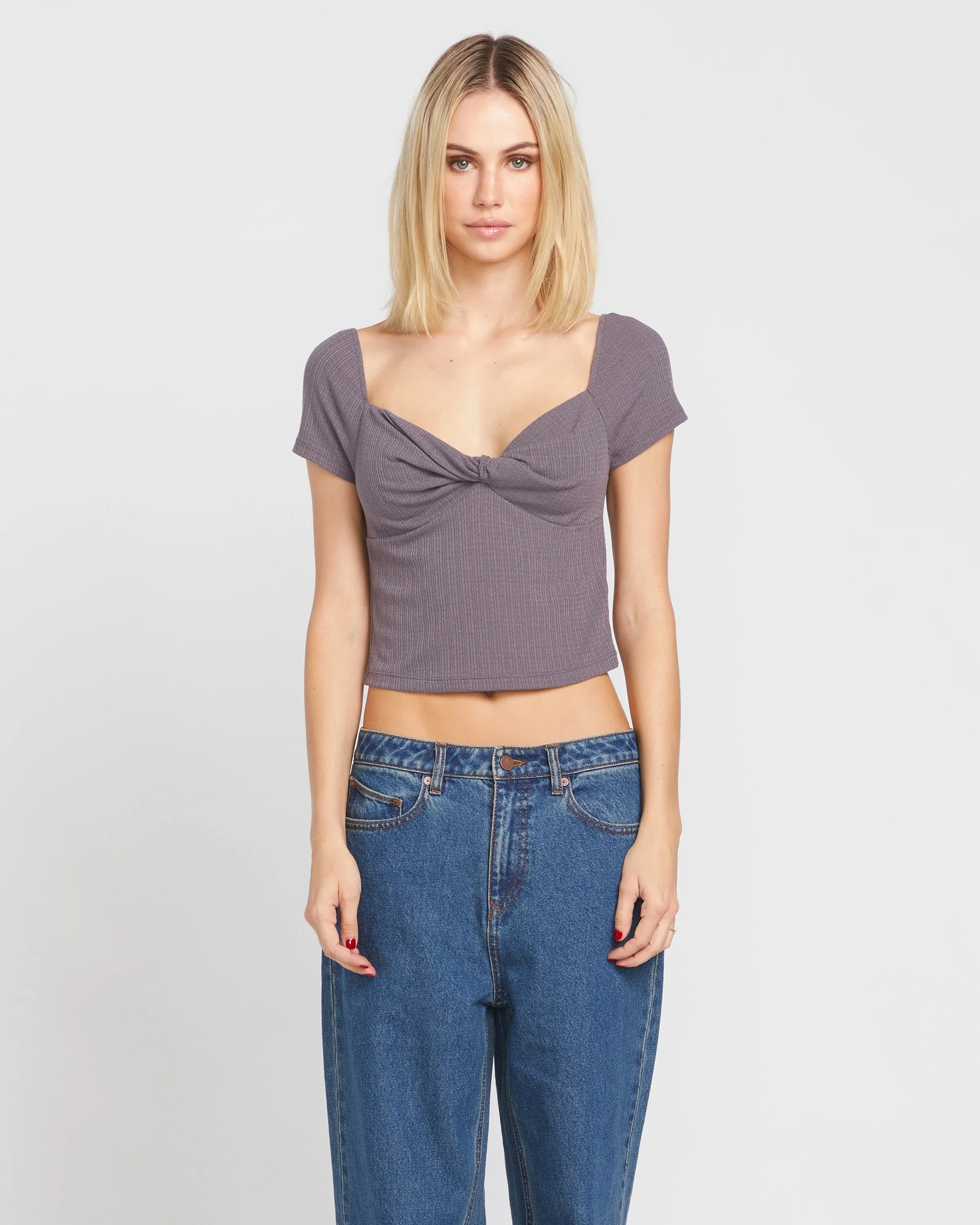 Cactus Row Top - Dark Grey