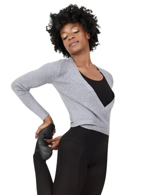 Capezio 11381W Ribbed Knit Wrap Sweater