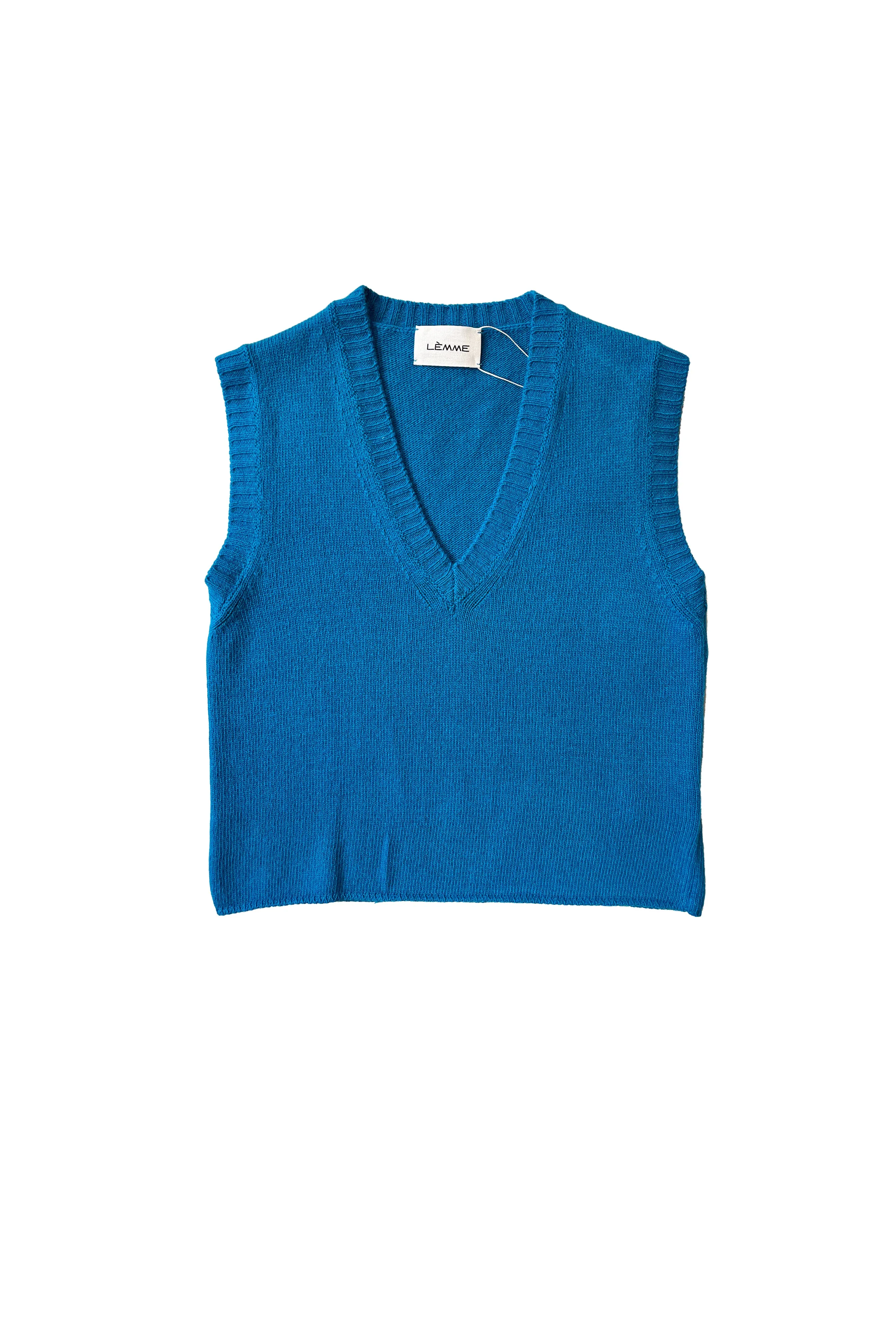 Cashmere Mix Sleeveless V-neck Top