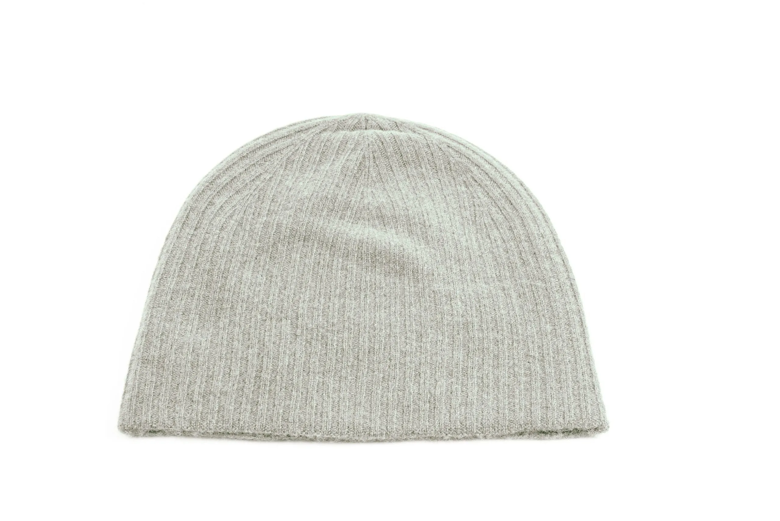 Cashmere Reverse Knit Ribbed Cap