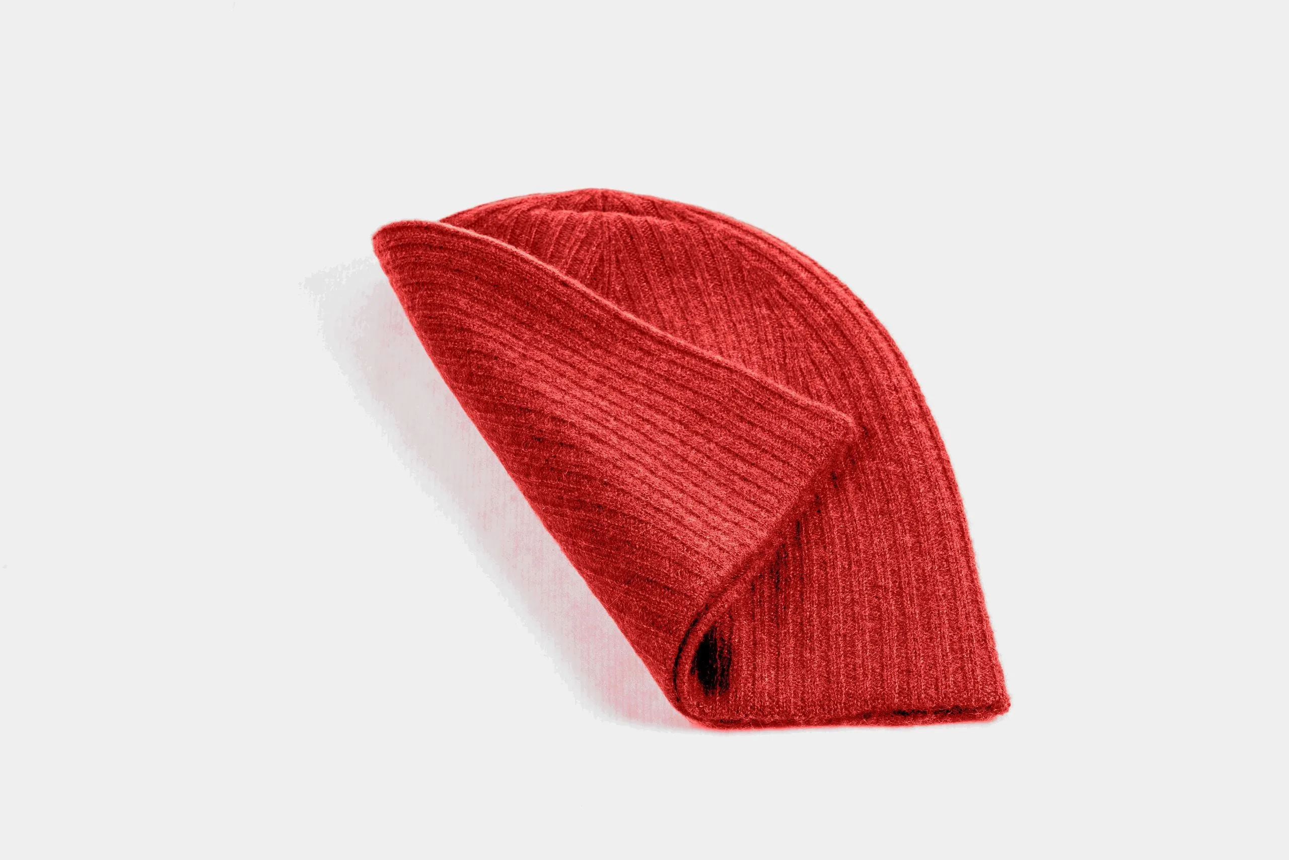 Cashmere Reverse Knit Ribbed Cap