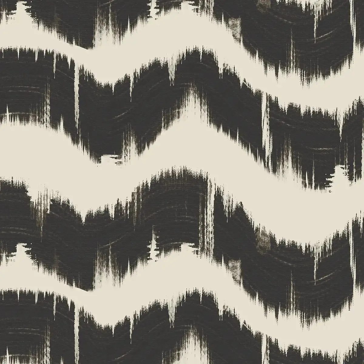 Charcoal Waves Modern Abstract Wallpaper for Walls