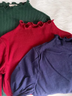 Cropped March Mock Necks