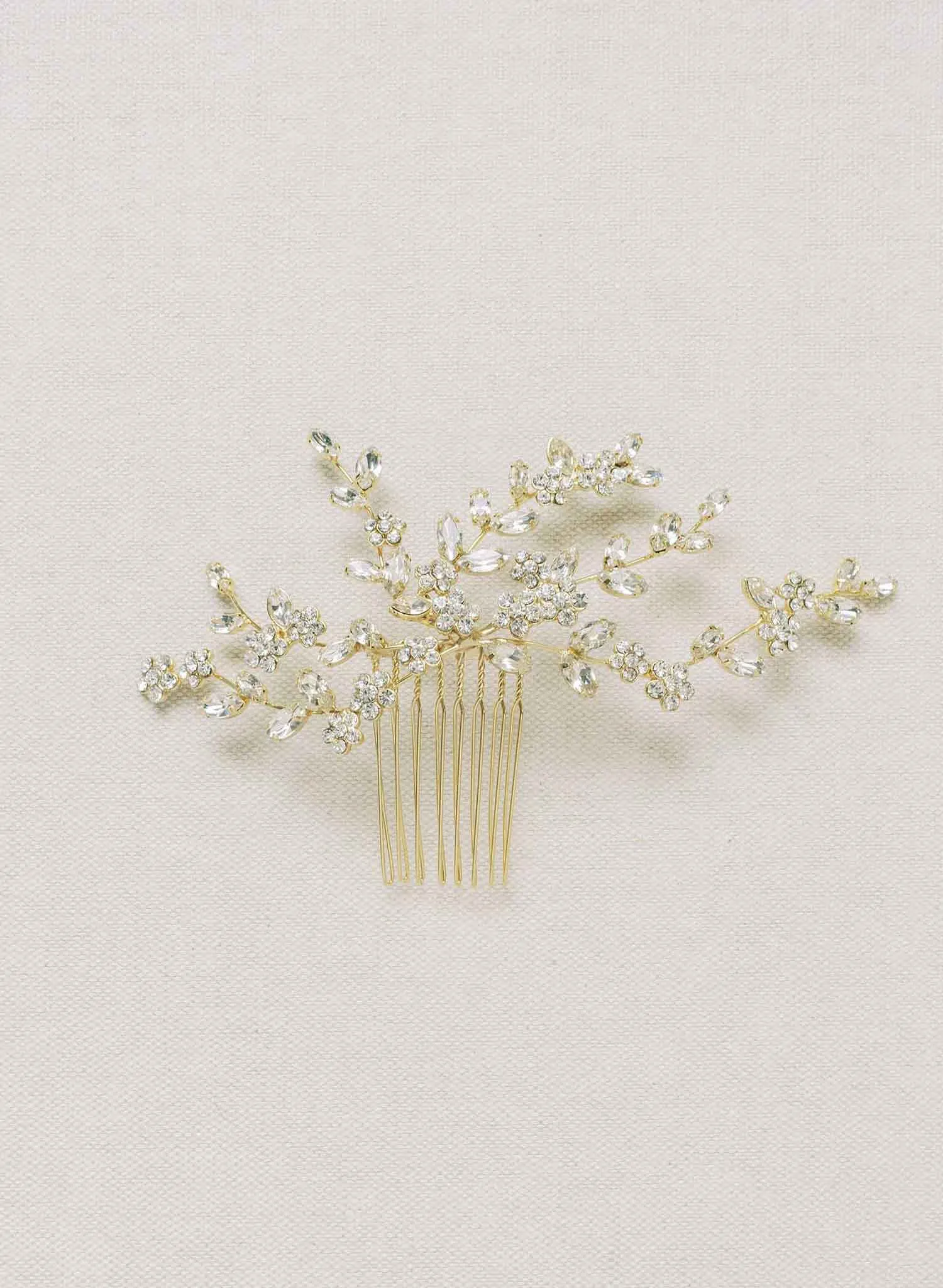 Crystal tendrils hair comb - Style #2149