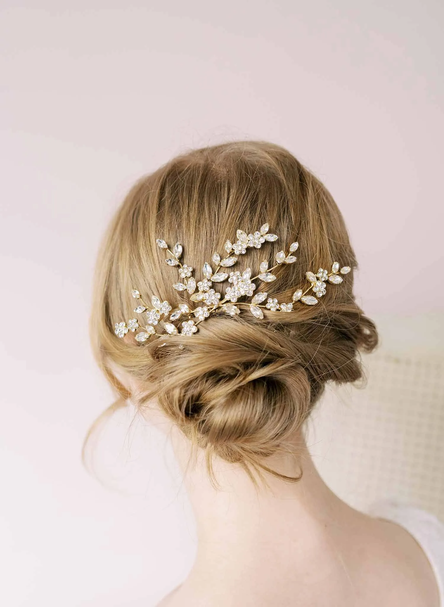 Crystal tendrils hair comb - Style #2149