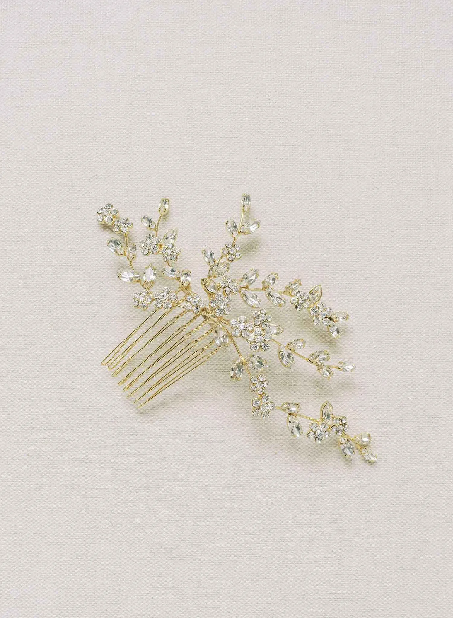 Crystal tendrils hair comb - Style #2149