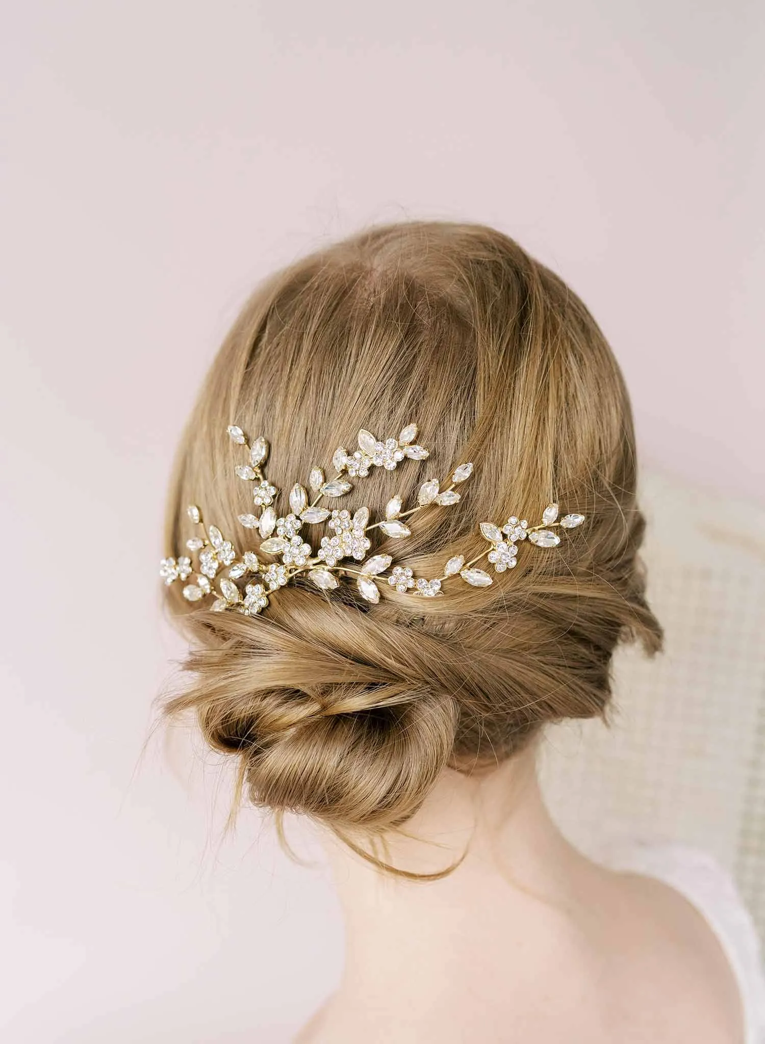 Crystal tendrils hair comb - Style #2149