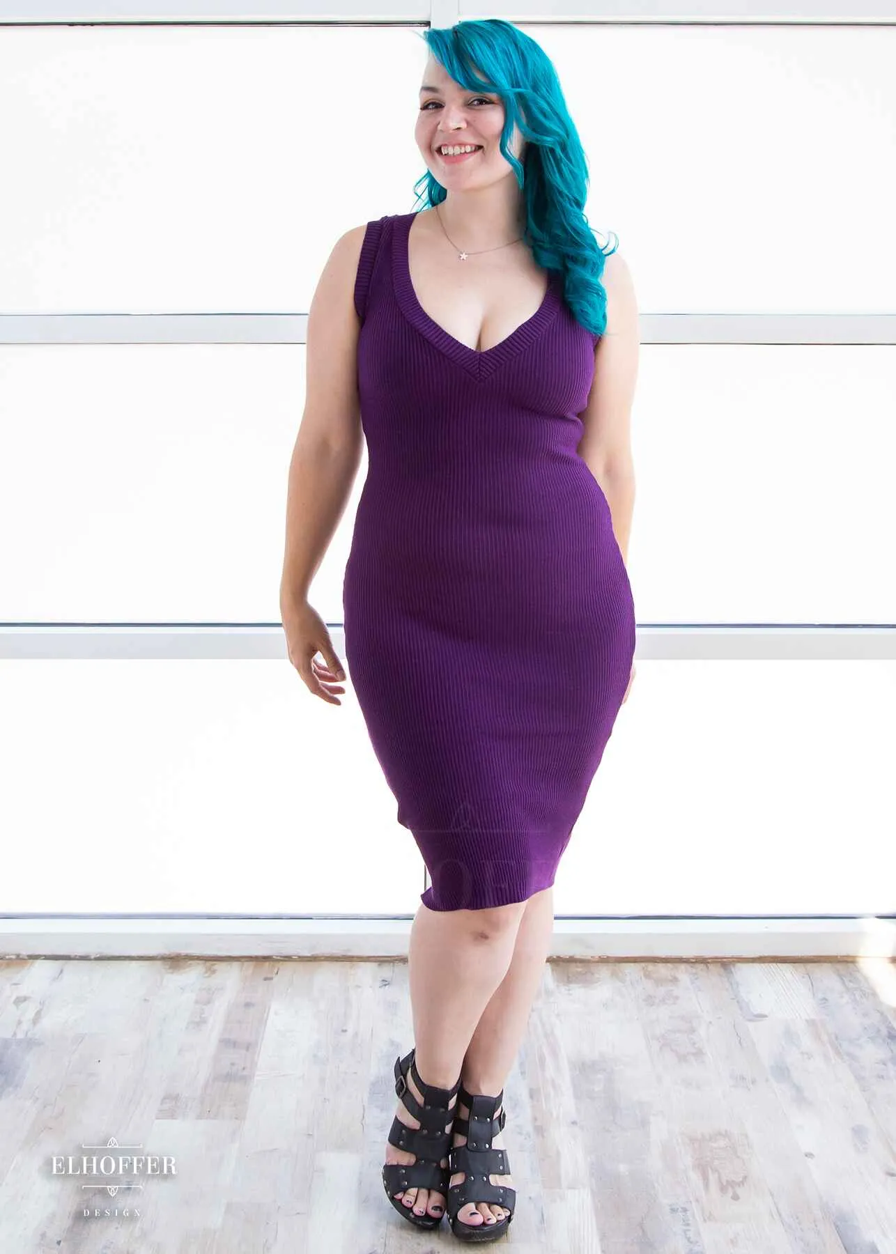 Essential Pisces Dress - Sinister Purple