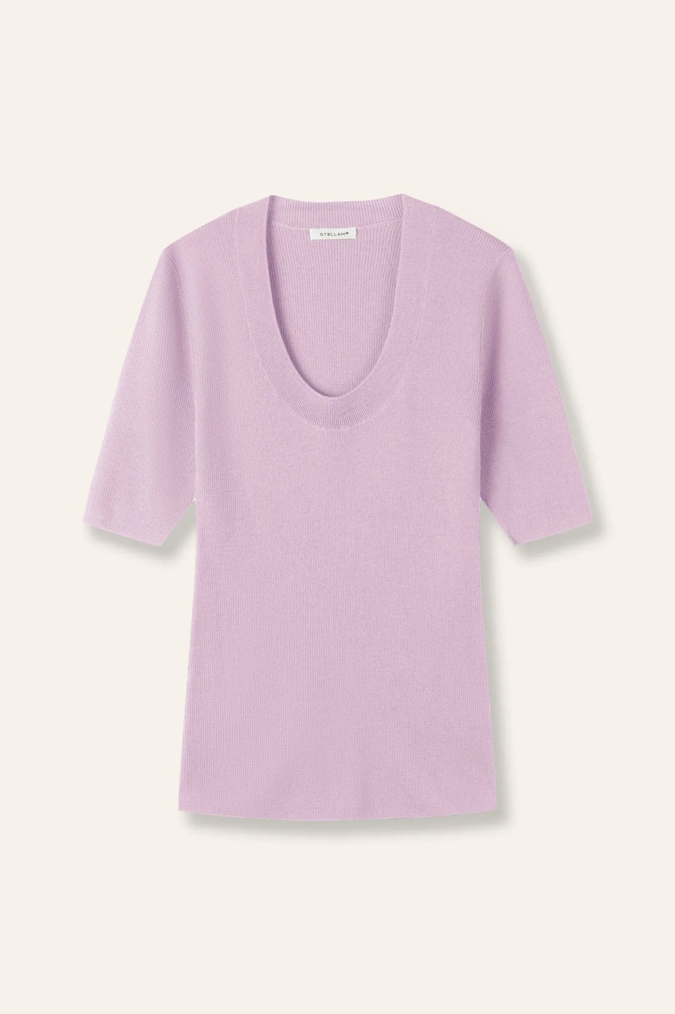 EVA crew mid-sleeve pullover (Lilac)