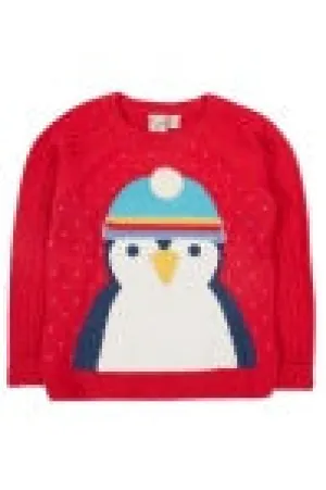 Frugi Baby Boys Caleb Character Knit Jumper