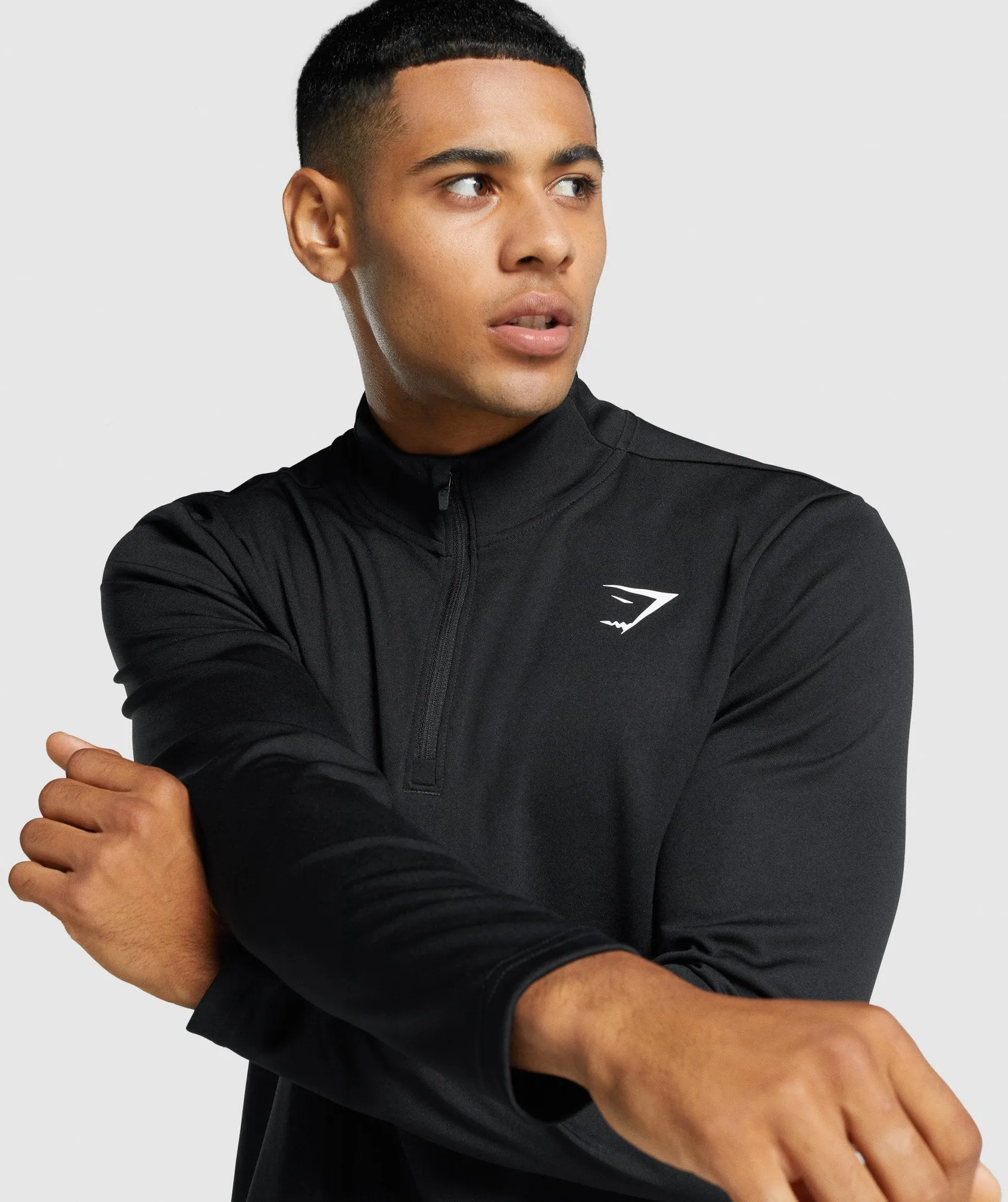 Gymshark Arrival 1/4 Zip Pullover - Black