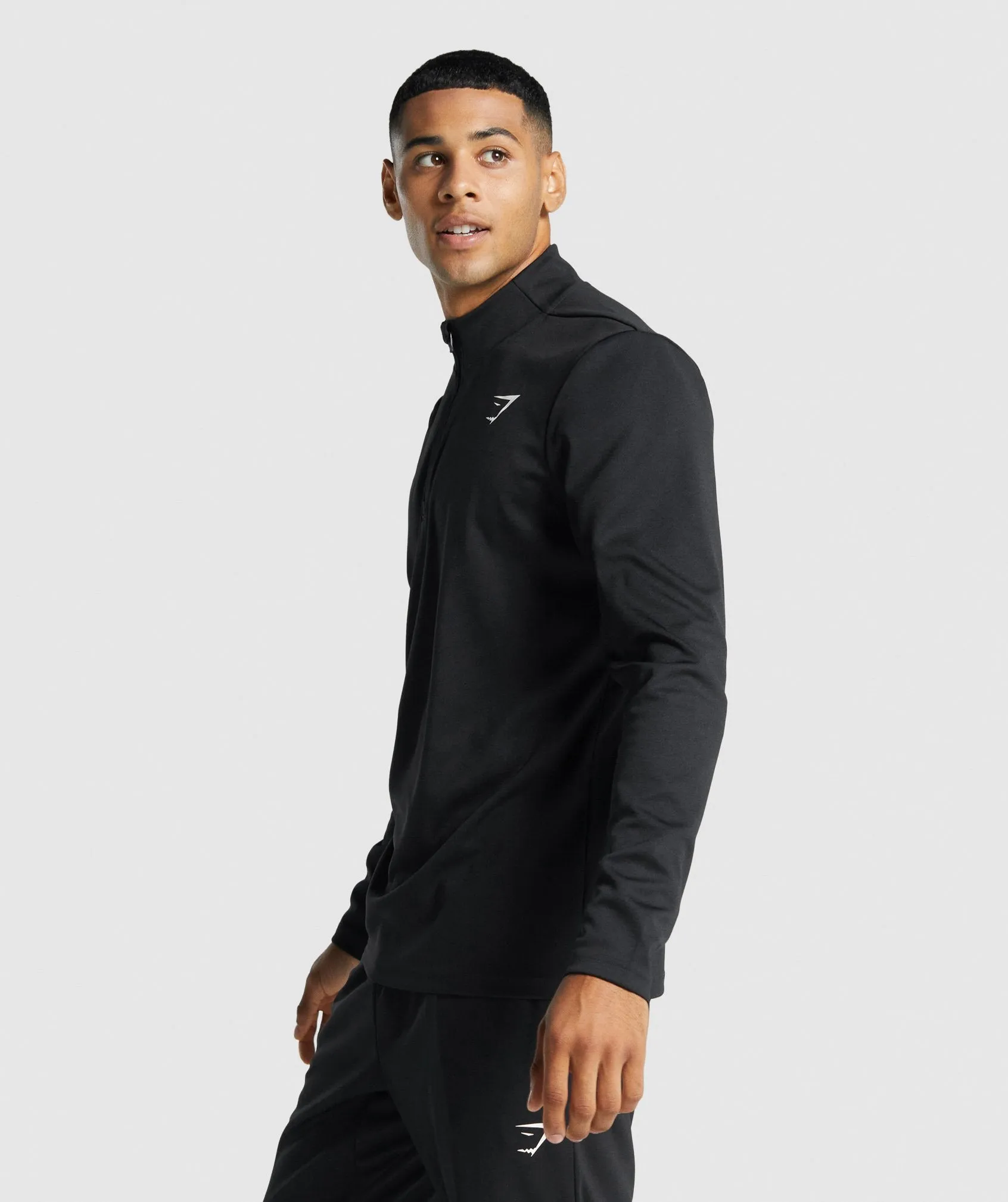 Gymshark Arrival 1/4 Zip Pullover - Black