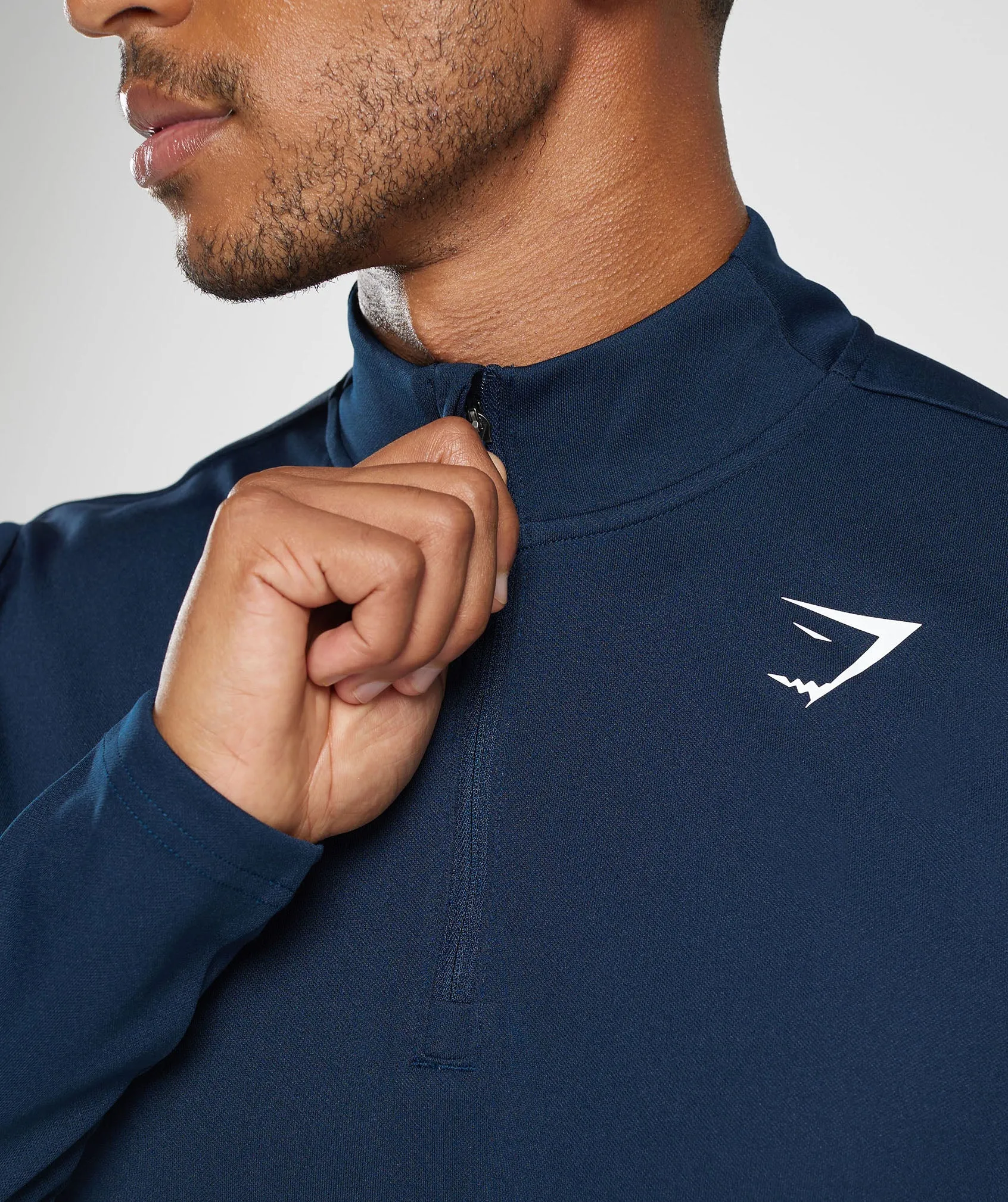 Gymshark Arrival 1/4 Zip Pullover - Navy