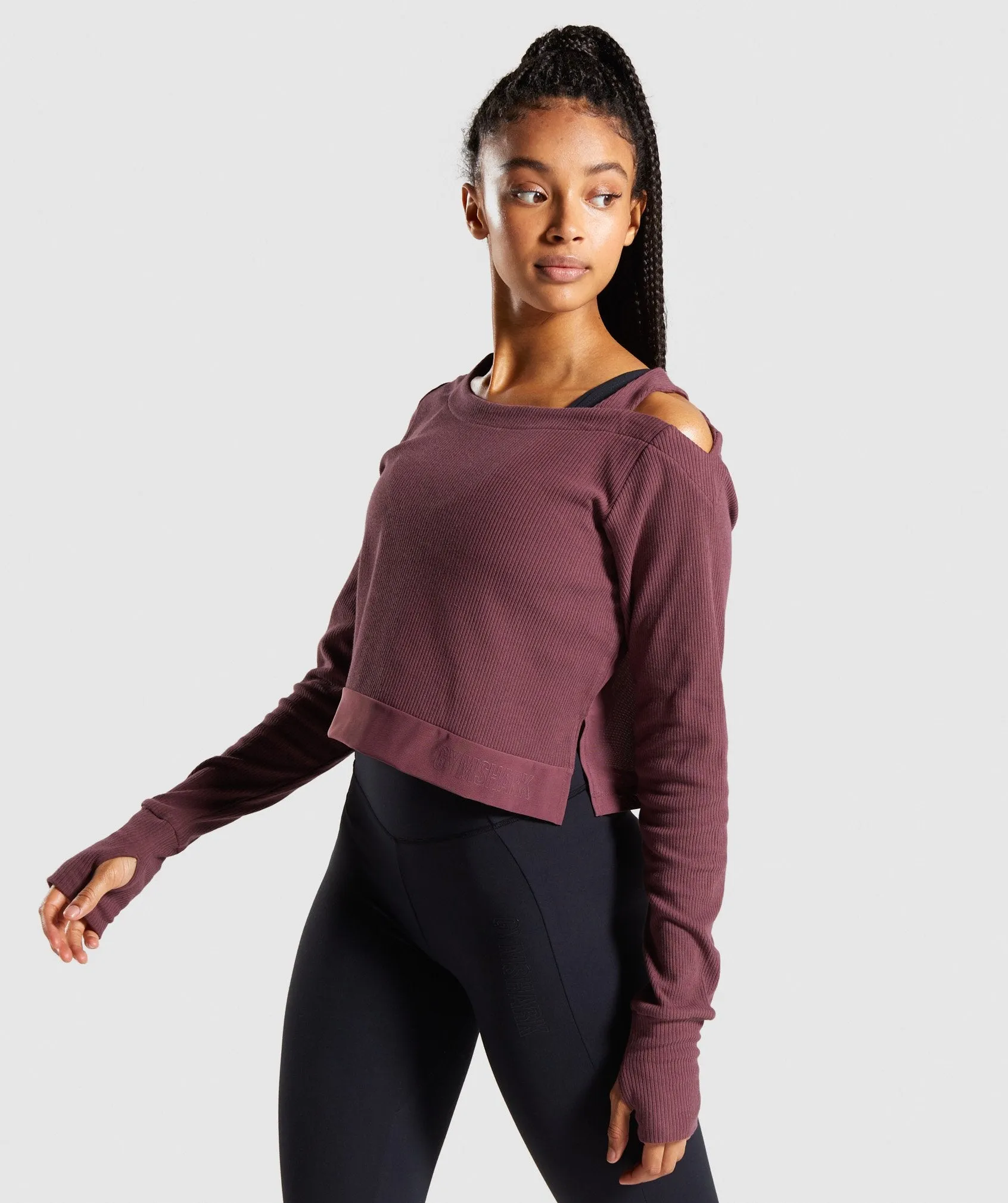 Gymshark Studio Sweater - Berry Red