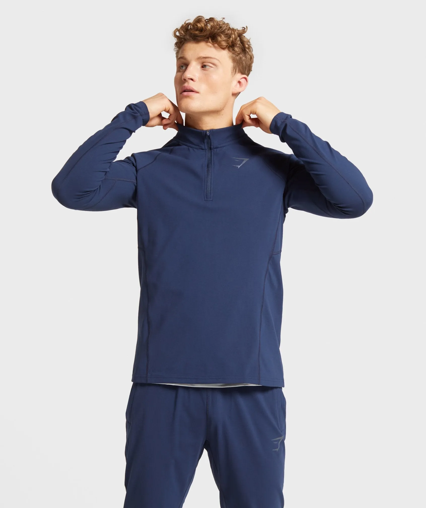 Gymshark Training 1/4 Zip Pullover - Dark Blue