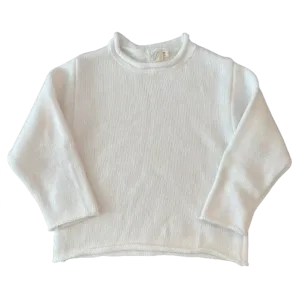 Hampton James Rollneck Sweater - White