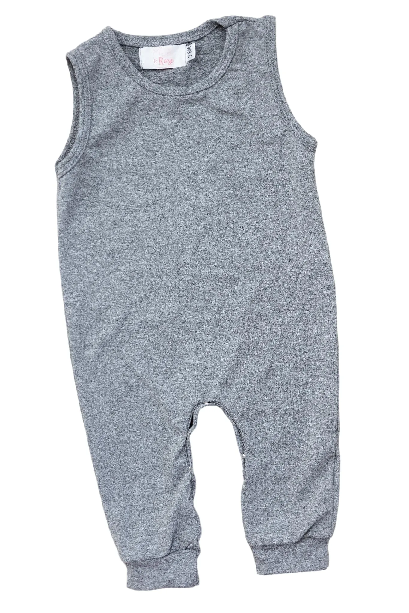 Heather Gray Tank One-piece Jogger