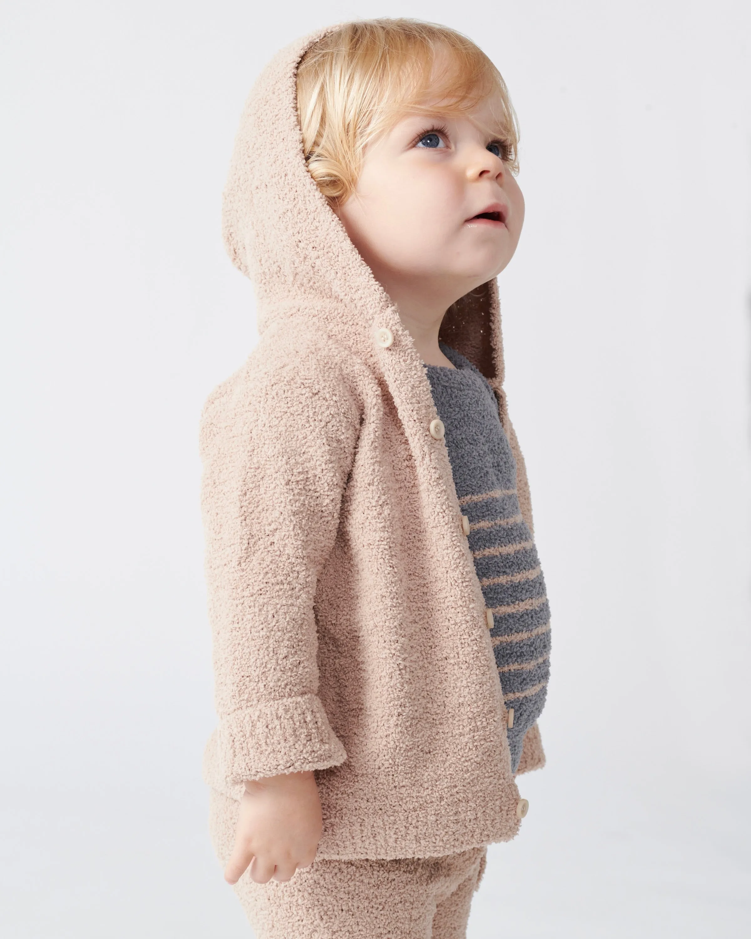 Hooded Cardigan - Fuzzy