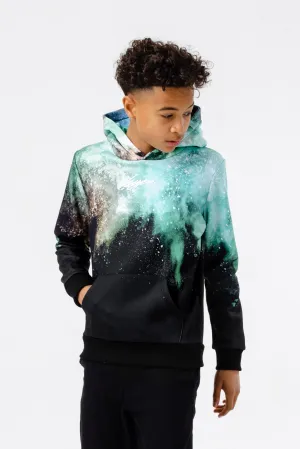 Hype Green Smoke Burst Boys Pullover Hoodie