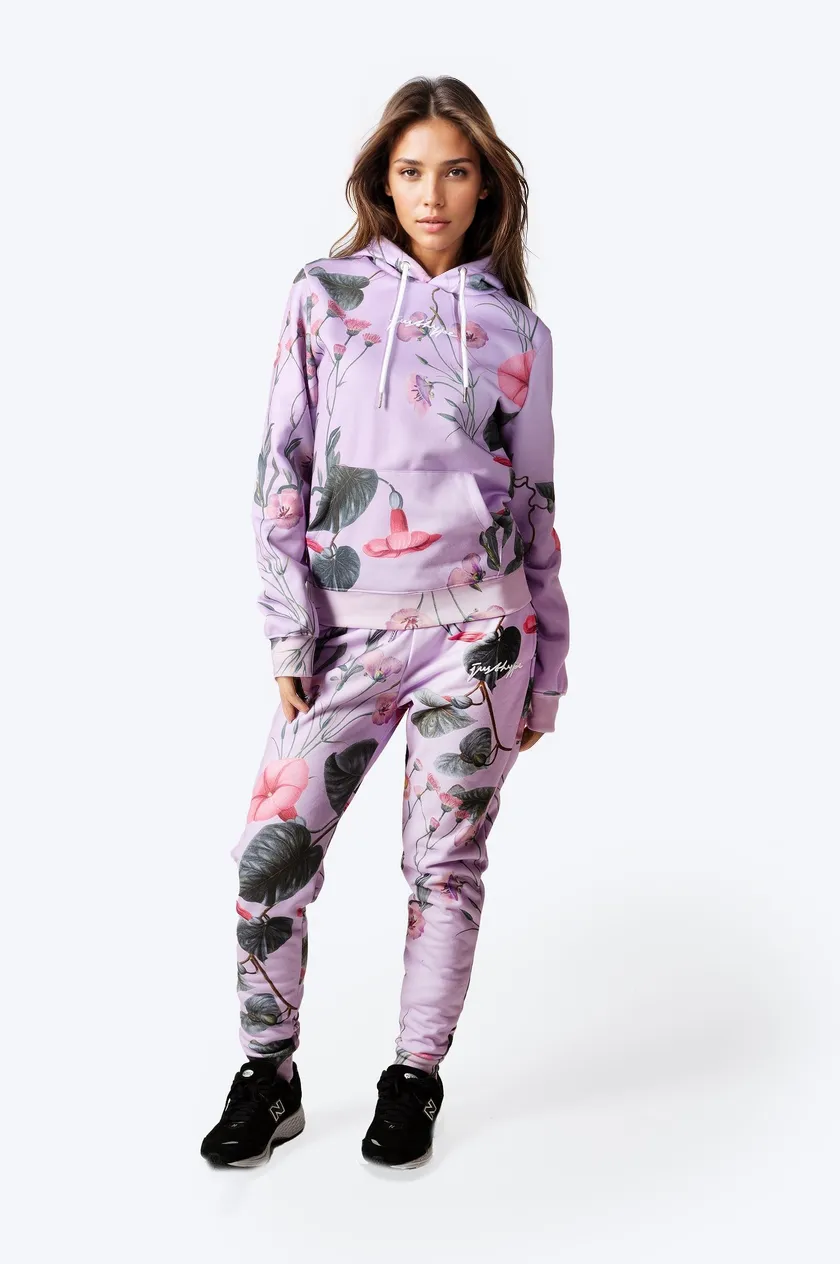 Hype Womens Lilac Whisper Floral Scribble Pullover Hoodie