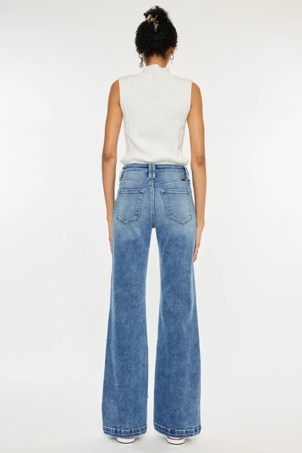 Kancan High Rise Wide Leg Jeans