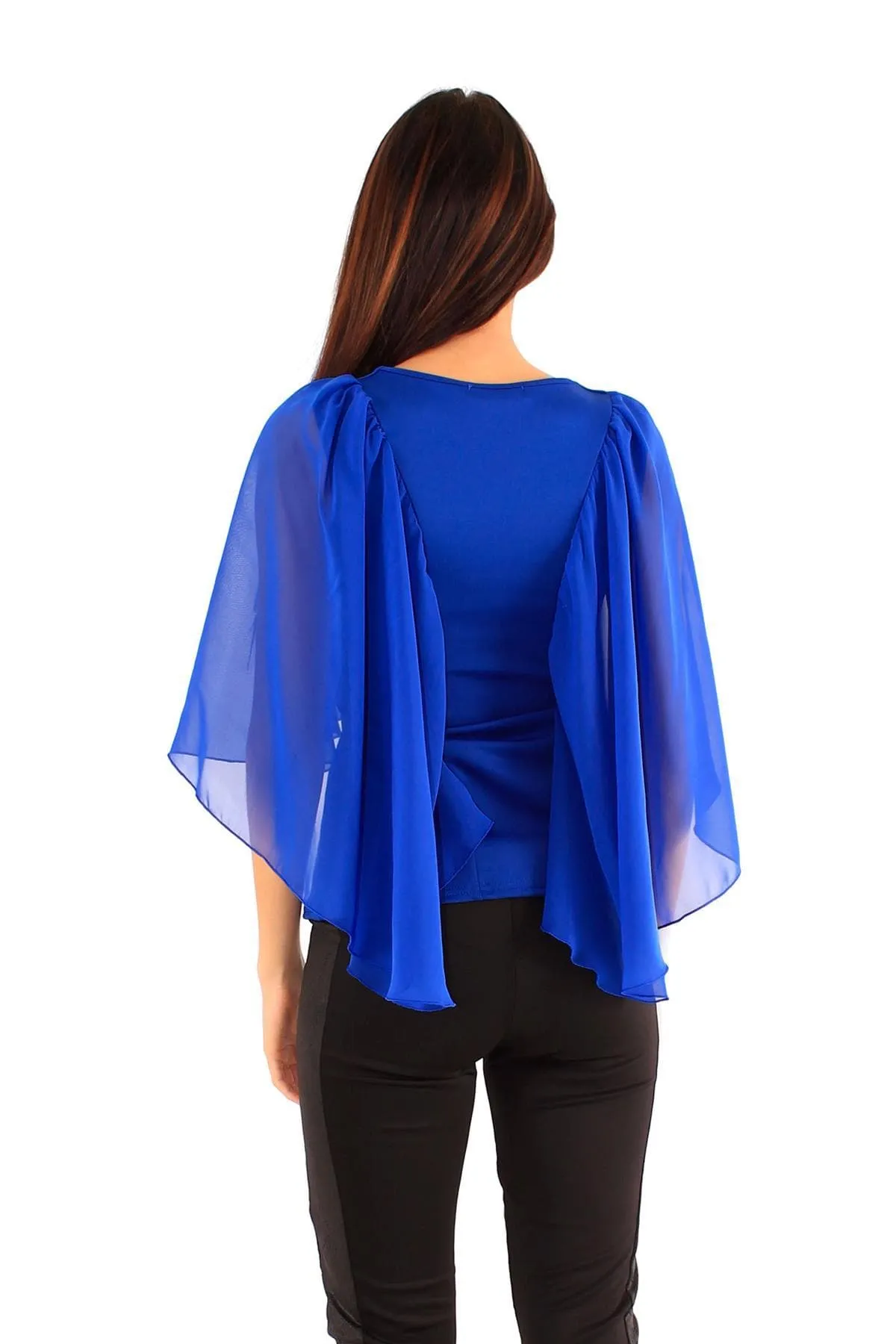 Ladies Batwing Chiffon Shirt