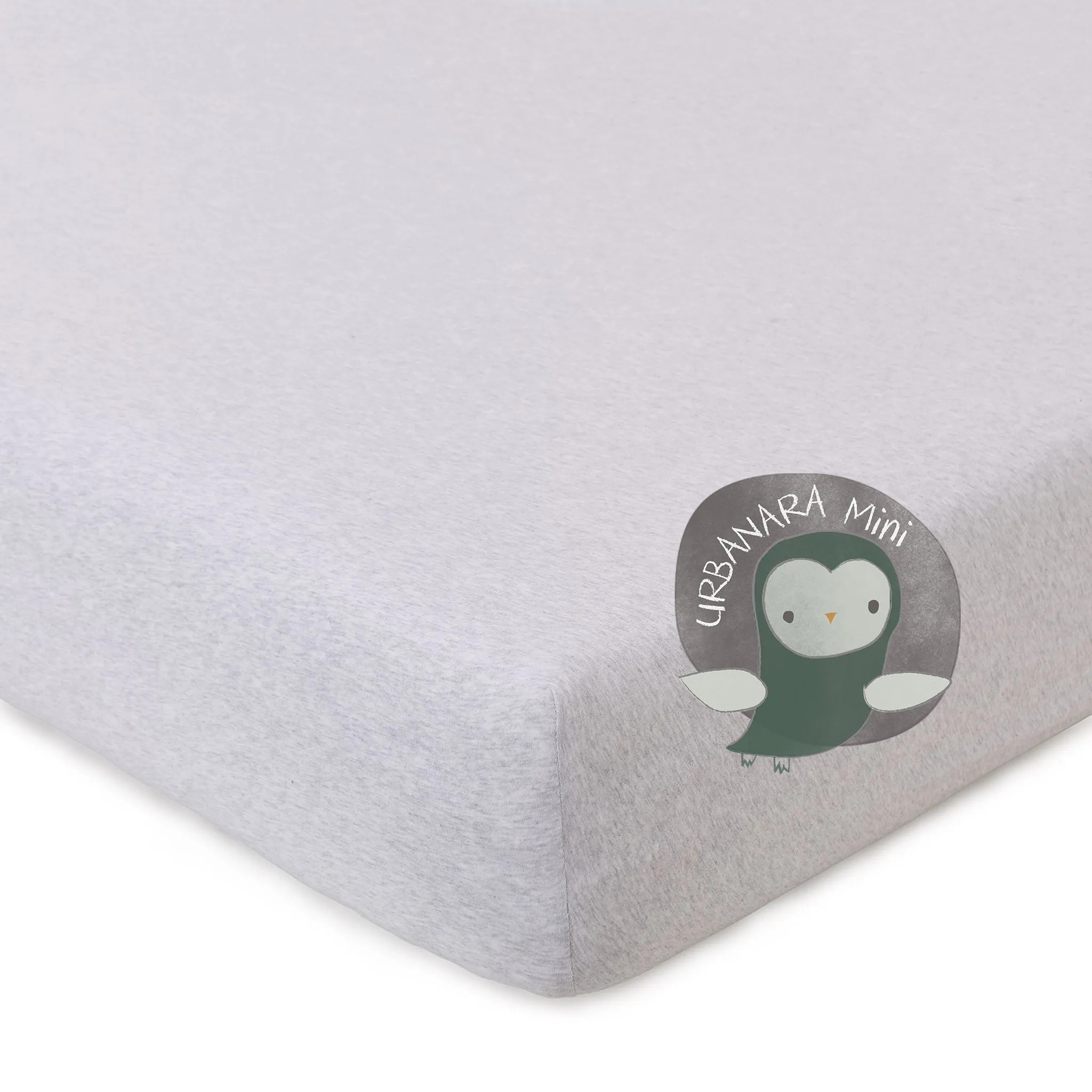 Louredi Mini Fitted Sheet [Light grey melange]