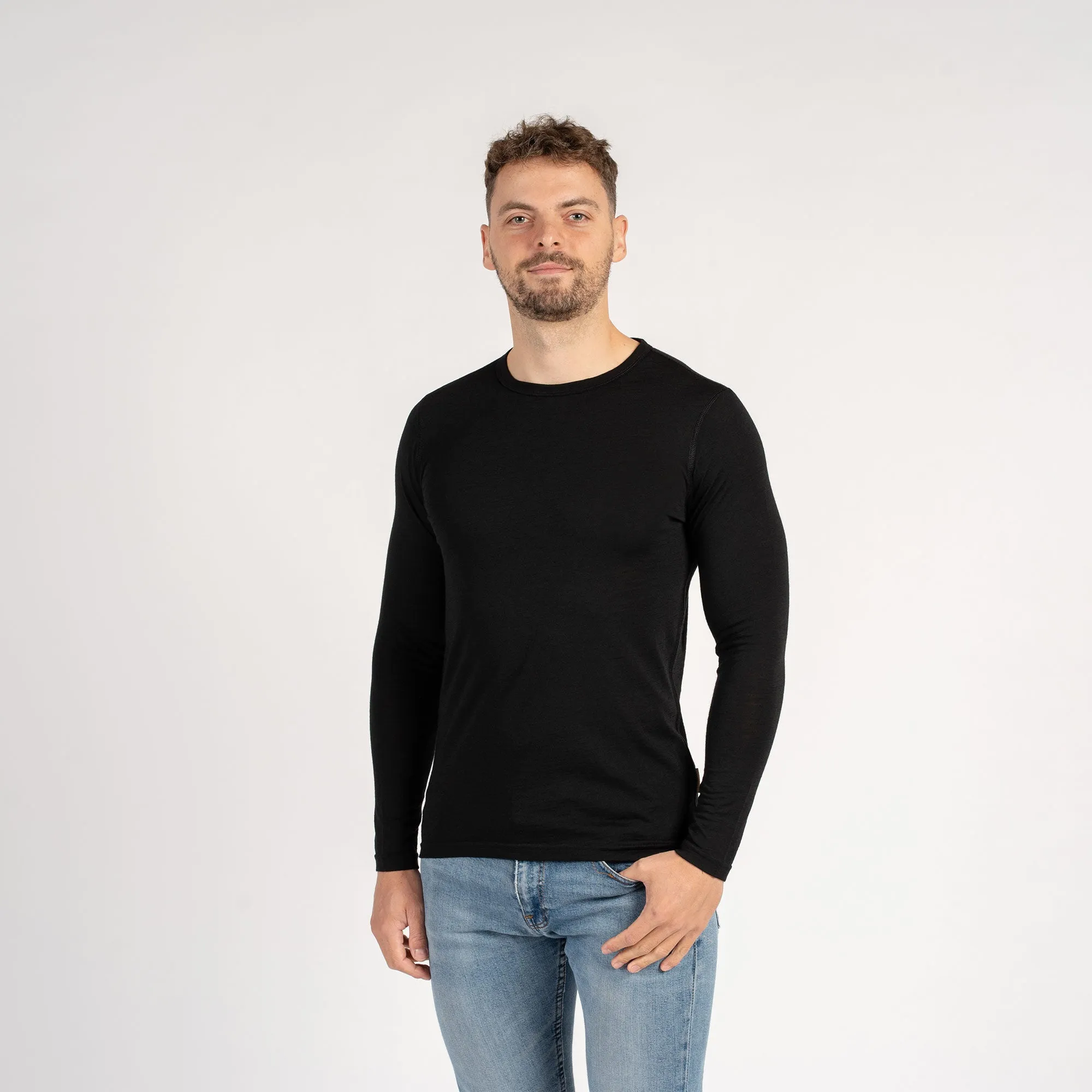 Men's 160 Thermal Long Sleeve Crew Black