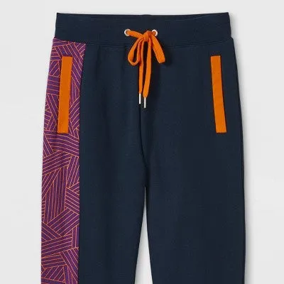 Men's Black Panther 2 Wakanda Forever Jogger Pants - Navy Blue/Purple S - Disney Store