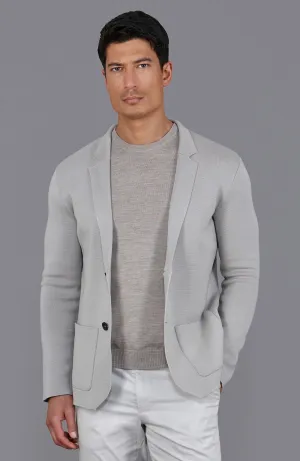 Mens Lightweight Mercerised Cotton Knitted Blazer