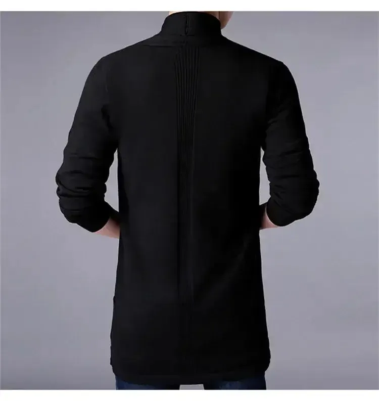 Men's Long Slim-Fit Heritage Cardigan