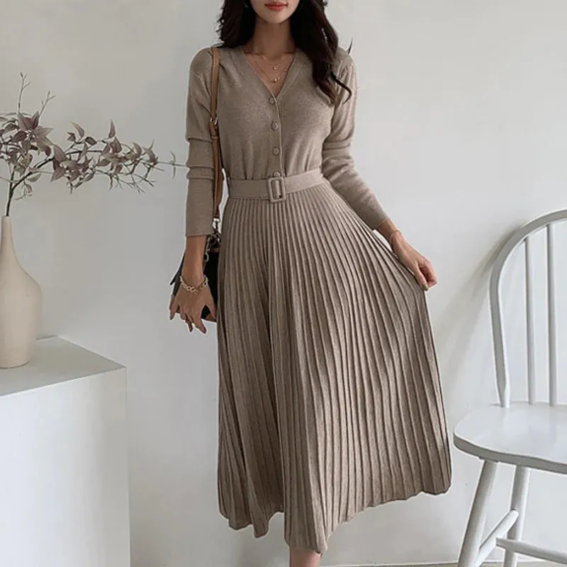 Millie Elegant Fine Knit Dress