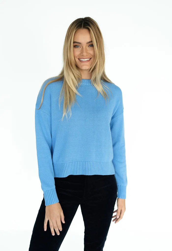 Parisian Jumper by Humidity - Available in Bright Coral and Marine Blue